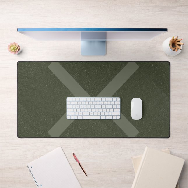 Crossed Arrows Moss Green Desk Mat – Customisable (Office 1)