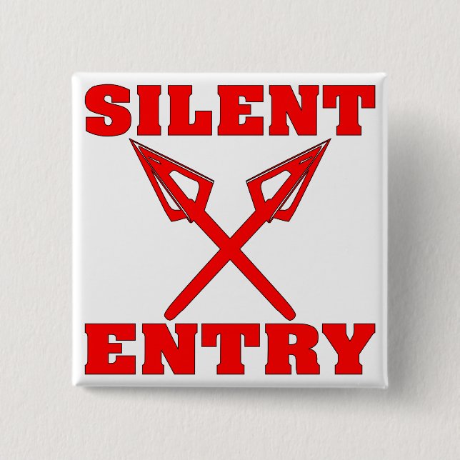 Crossed Arrows Silent Entry 15 Cm Square Badge (Front)