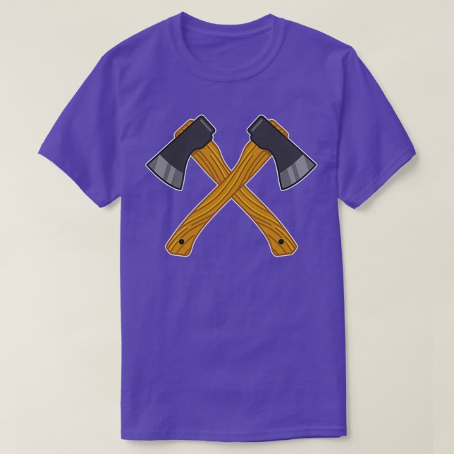 Crossed Axes 6 T-Shirt (Design Front)