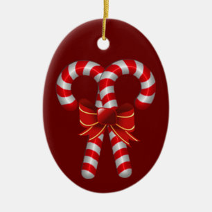 Crossed Candy Canes Ornament