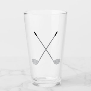 Crossed Clubs Glass