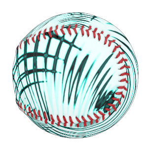 Crossed cyan aqua curved lines on light background baseball