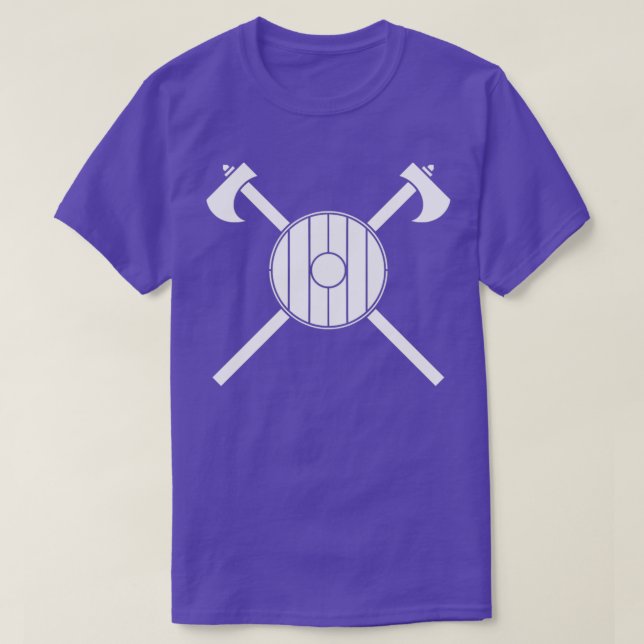 Crossed Daneaxes and Shield T-Shirt (Design Front)
