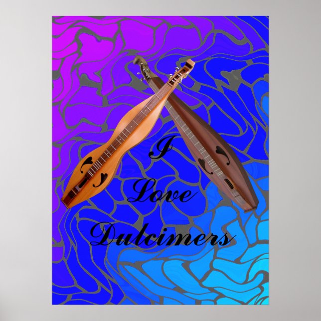 CROSSED DULCIMERS-POSTER POSTER (Front)
