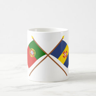 Crossed Flags of Portugal and Madeira Coffee Mug