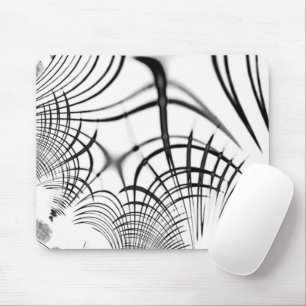 Crossed grey lines remind us of drawings of claw mouse pad