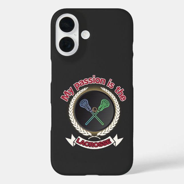 Crossed Lacrosse Sticks Ball Passion Sport Game Case-Mate iPhone Case (Back)