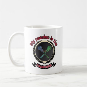 Crossed Lacrosse Sticks Ball Passion Sport Game Coffee Mug