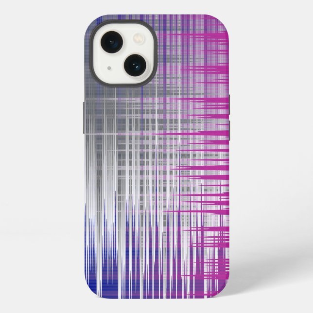 crossed lines iPhone case (Back)