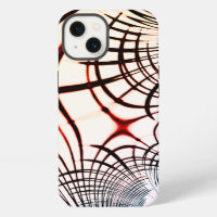 Crossed lines of varied colors in light background