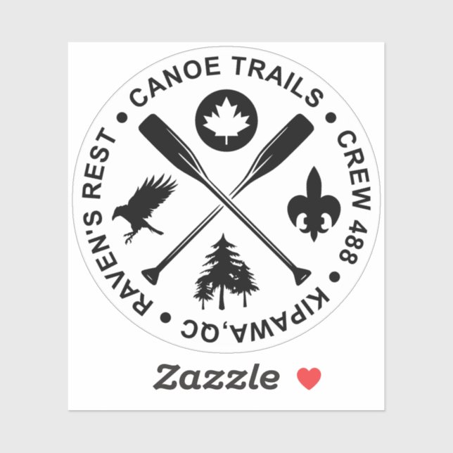 Crossed Paddles 2024 Sticker (Sheet)