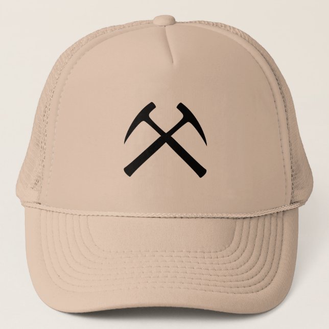 Crossed Rock Hammers Cap (Front)