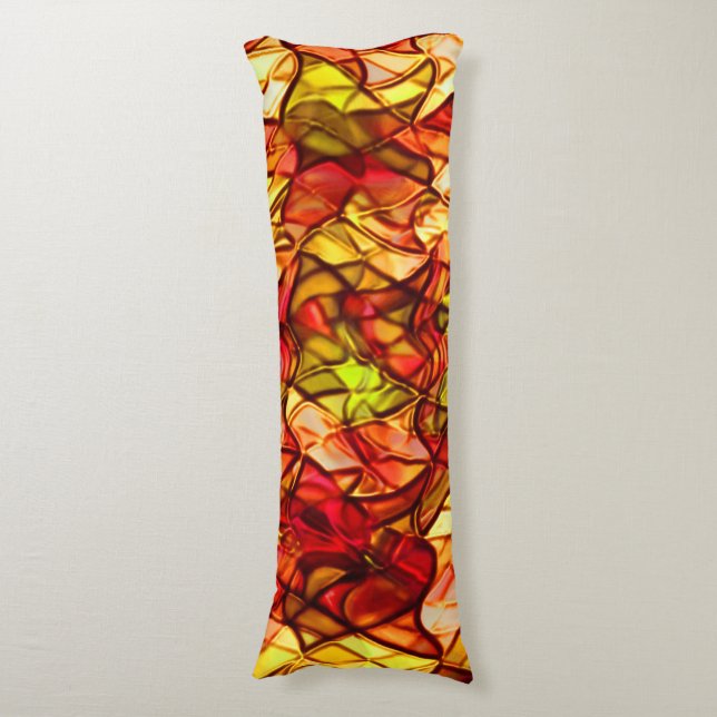 Crossed ropes hidden under some red awning fabric body cushion (Front Vertical)