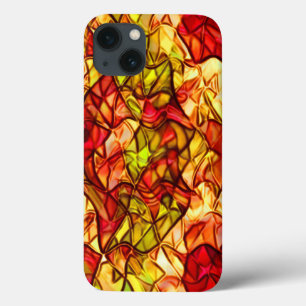 Crossed ropes hidden under some red awning fabric iPhone 13 case