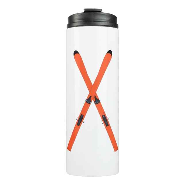 Crossed Ski Thermal Tumbler (Front)