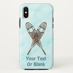Crossed Snowshoes On Snow iPhone XS Case