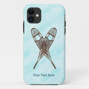 Crossed Snowshoes On Snow iPhone 11 Case