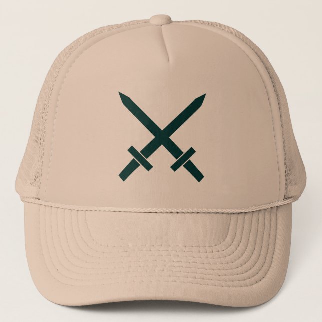 Crossed Swords Trucker Hat (Front)