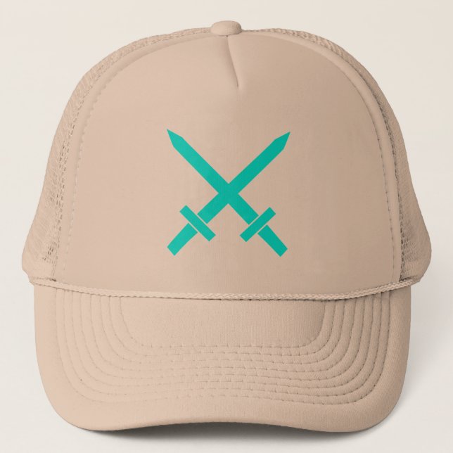 Crossed Swords Trucker Hat (Front)