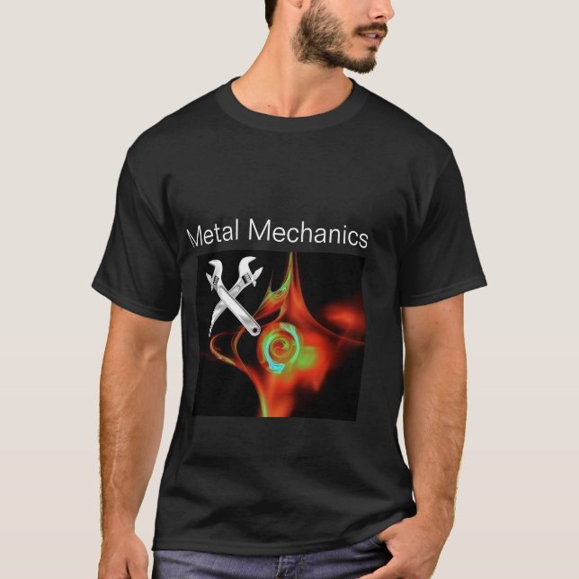 CROSSED WRENCHES METAL MECHANICS,PLUMBERS T-Shirt (Front)