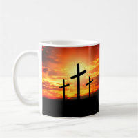 Crosses, Sunset Silhouettes Painting-67137