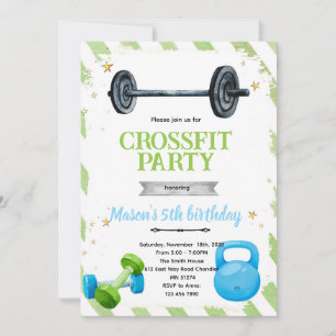 CrossFit Birthday party Invitation