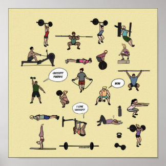 Crossfit, crossfit friends poster
