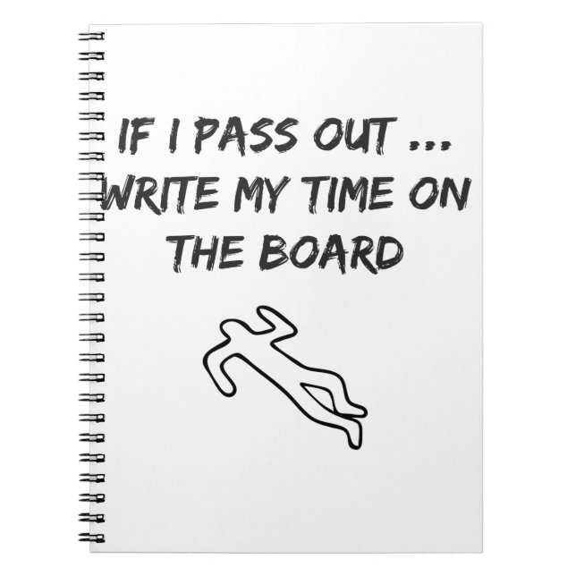 Crossfit-Inspired Novelty Fun Notebook (Front)