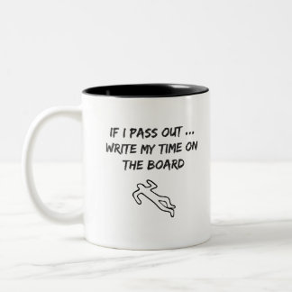 Crossfit-Inspired Novelty Fun Two-Tone Coffee Mug