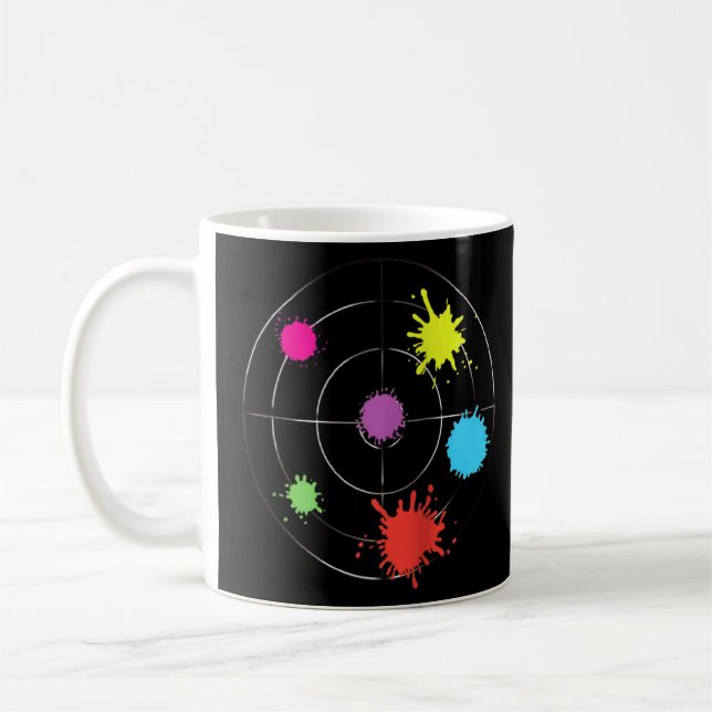 Crosshair Aim Paintball Airsoft Softair Balls Aimi Coffee Mug (Left)