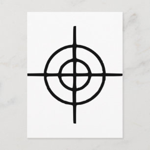Crosshairs - Gun Postcard