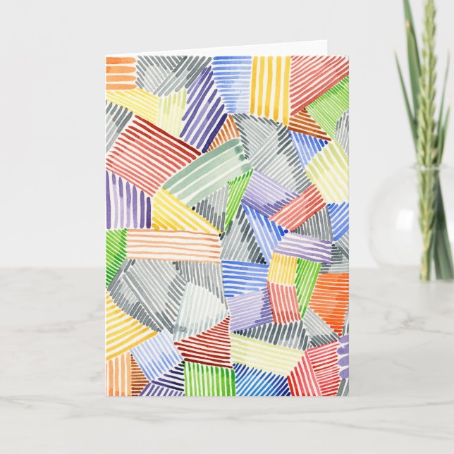 Crosshatch Quilt I Card (Front)