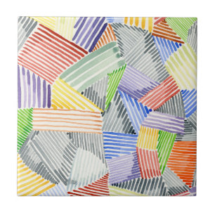 Crosshatch Quilt I Ceramic Tile