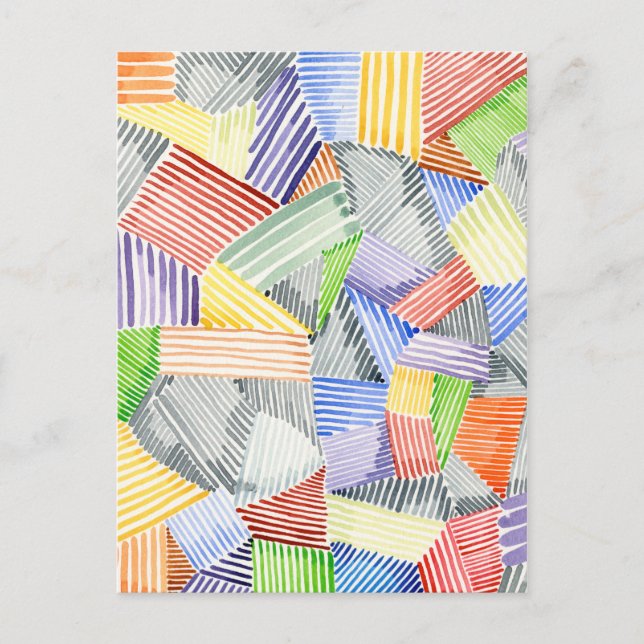 Crosshatch Quilt I Postcard (Front)