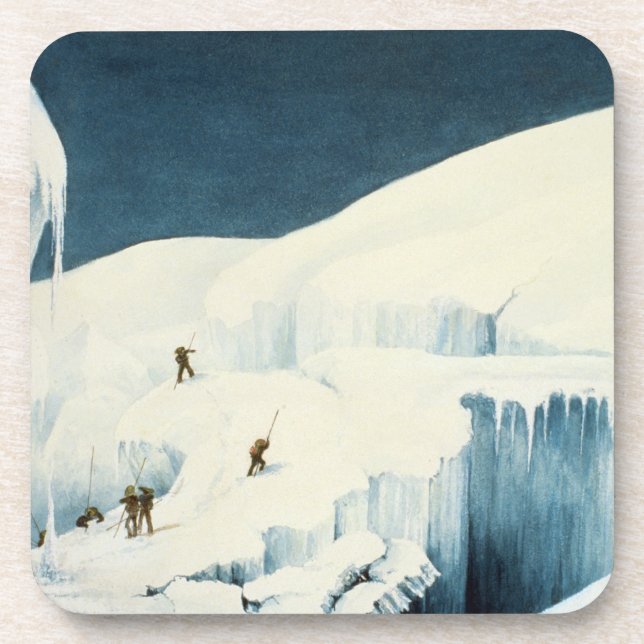 Crossing a Ravine, from 'A Narrative of an Ascent Coaster (Front)
