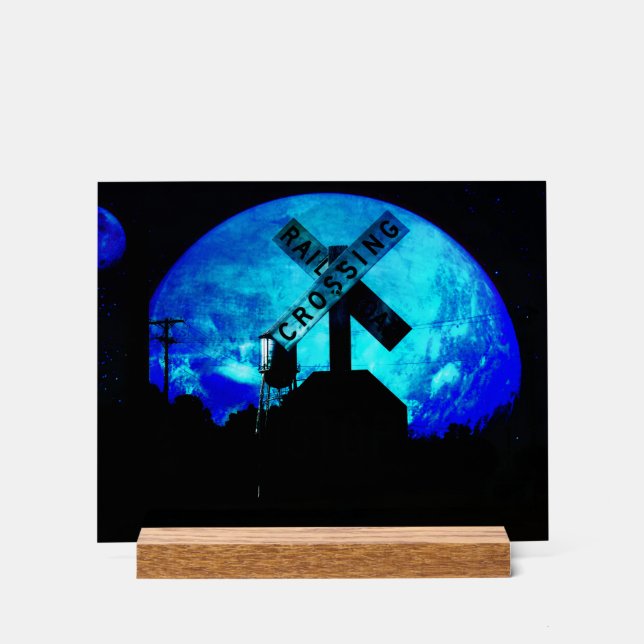 Crossing  acrylic sign (Front)