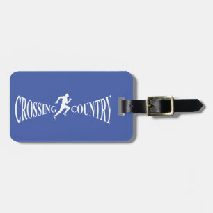 Crossing country luggage tag