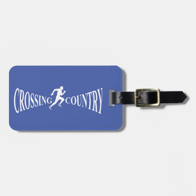 Crossing country luggage tag (Front Horizontal)