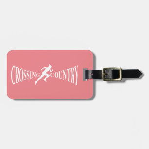 Crossing country luggage tag