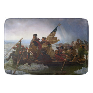 Crossing Delaware 1776: General George Washington Bath Mat