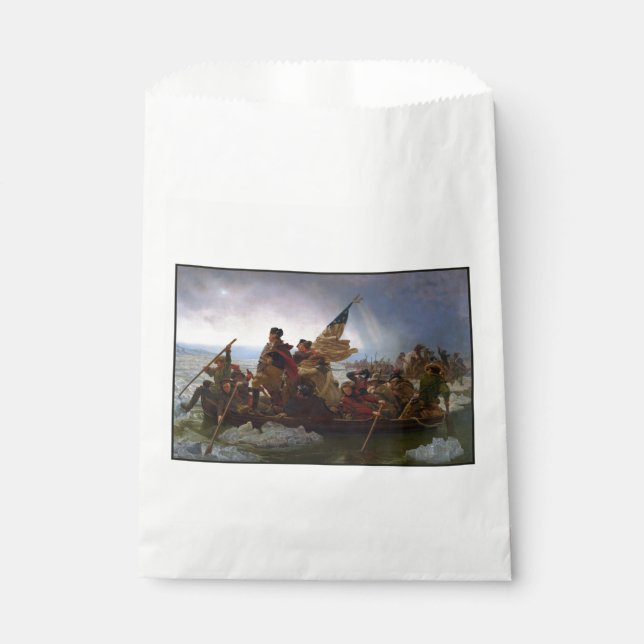 Crossing Delaware 1776: General George Washington Favour Bag (Front)