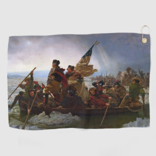 Crossing Delaware 1776: General George Washington Golf Towel