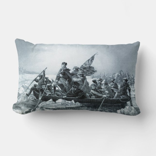 Crossing Delaware & Declar. of Independence Lumbar Cushion (Front)