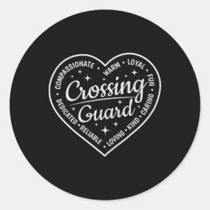 Crossing Guard Definition School Staff Crew Back T Classic Round Sticker