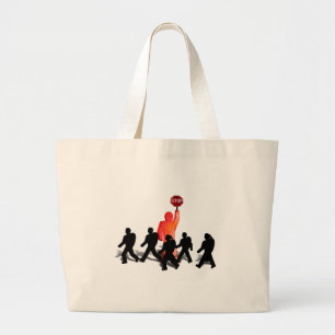 Crossing Guard & Kids Large Tote Bag