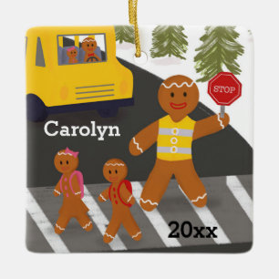 Crossing Guard Personalised Crosswalk Attendant Ceramic Ornament