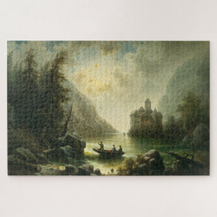 Crossing in a Moonlit Night – Albert Rieger Jigsaw Puzzle