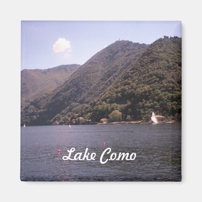 Crossing Lake Como Magnet (Front)