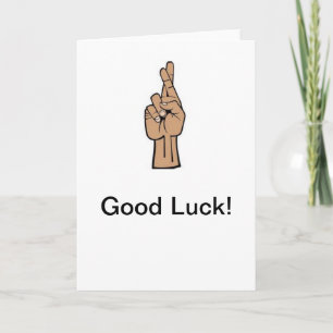 crossing my fingers card