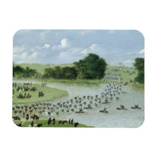 Crossing of the San Joaquin River, Paraguay, 1865 Magnet